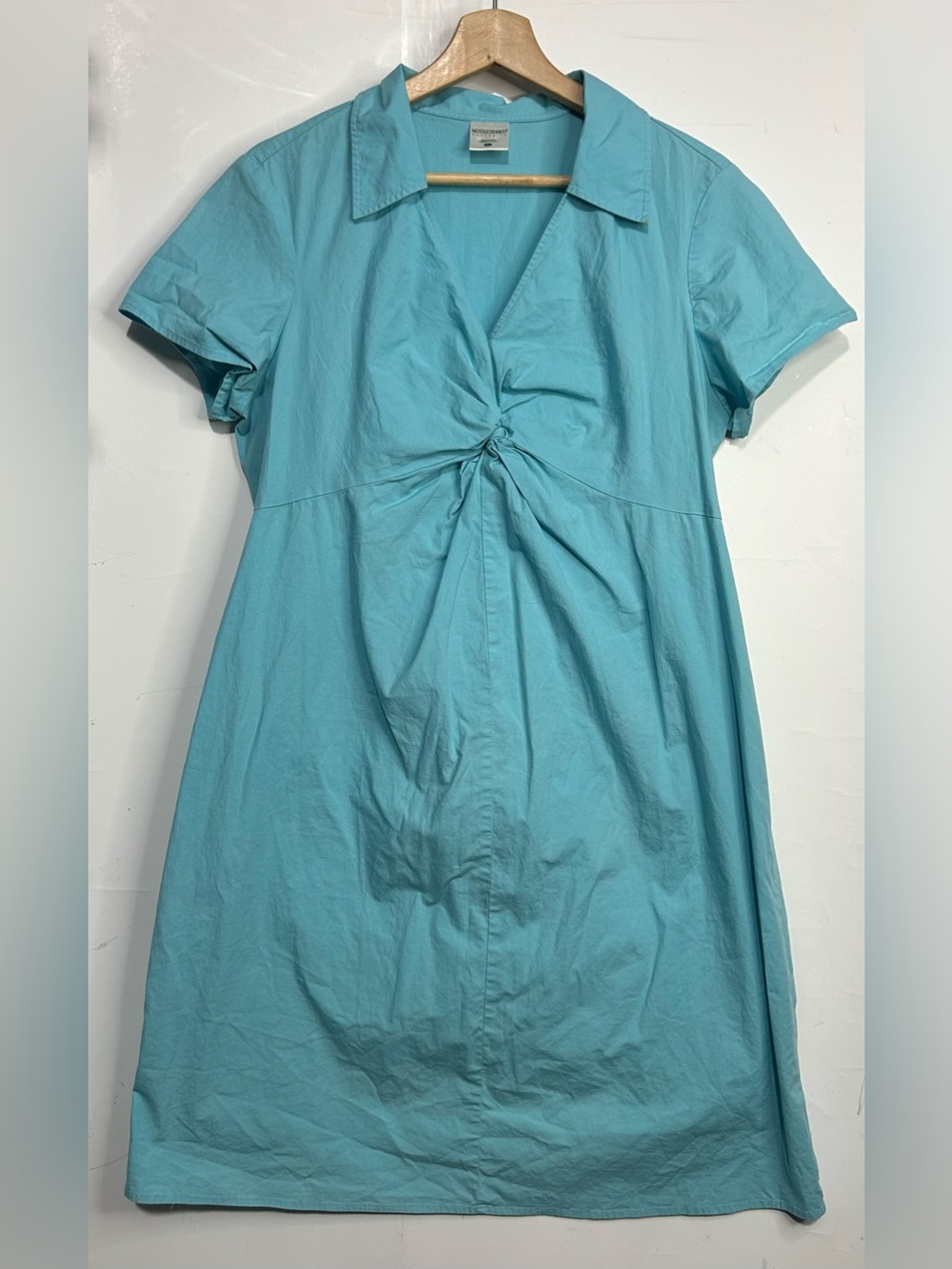 5 for $25🔥Motherhood Maternity Blue V-Neck Collared Dress Maternity Large